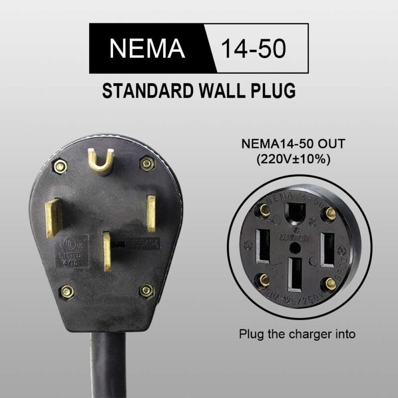 Primecom 32 & 40 Amp Level 2 EV Charger | 220 Volt | 25 & 30 Feet Length Only In ElectoGb