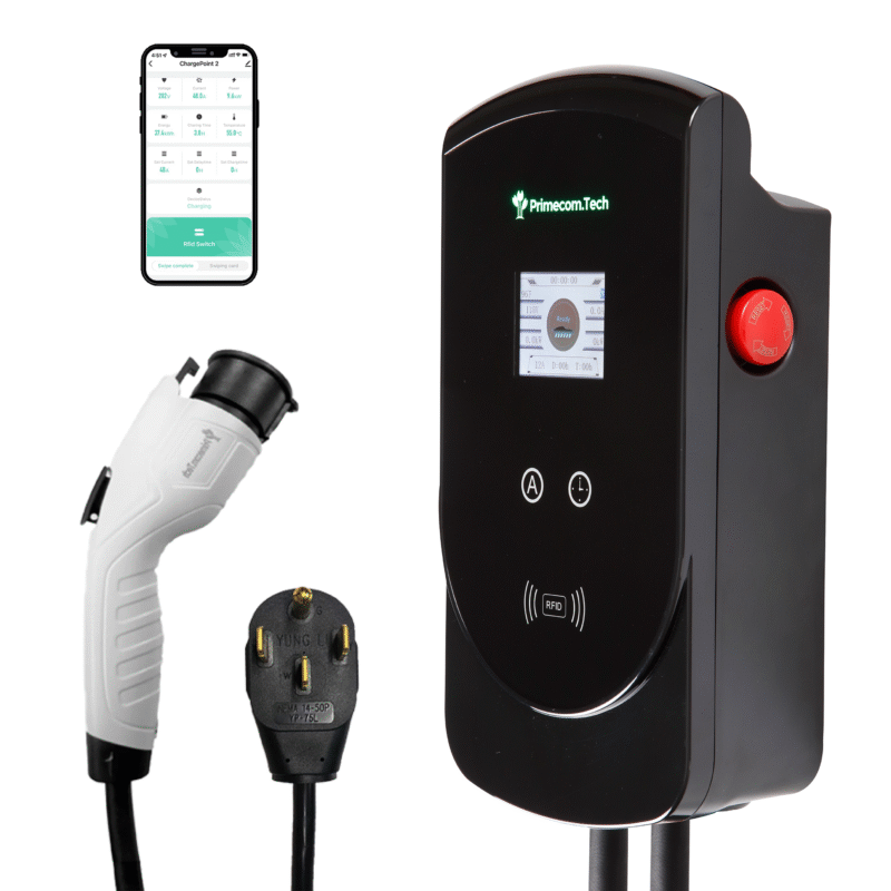 Primecom 50 Amp Level 2 Adjustable EV Charger Only In ElectoGb