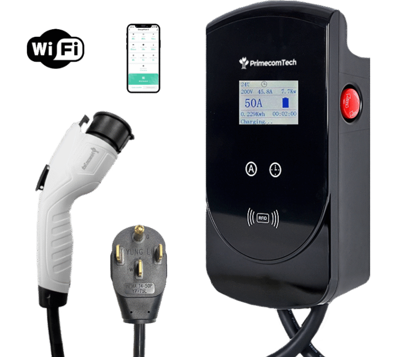 Primecom 50 Amp Level 2 Adjustable EV Charger Only In ElectoGb