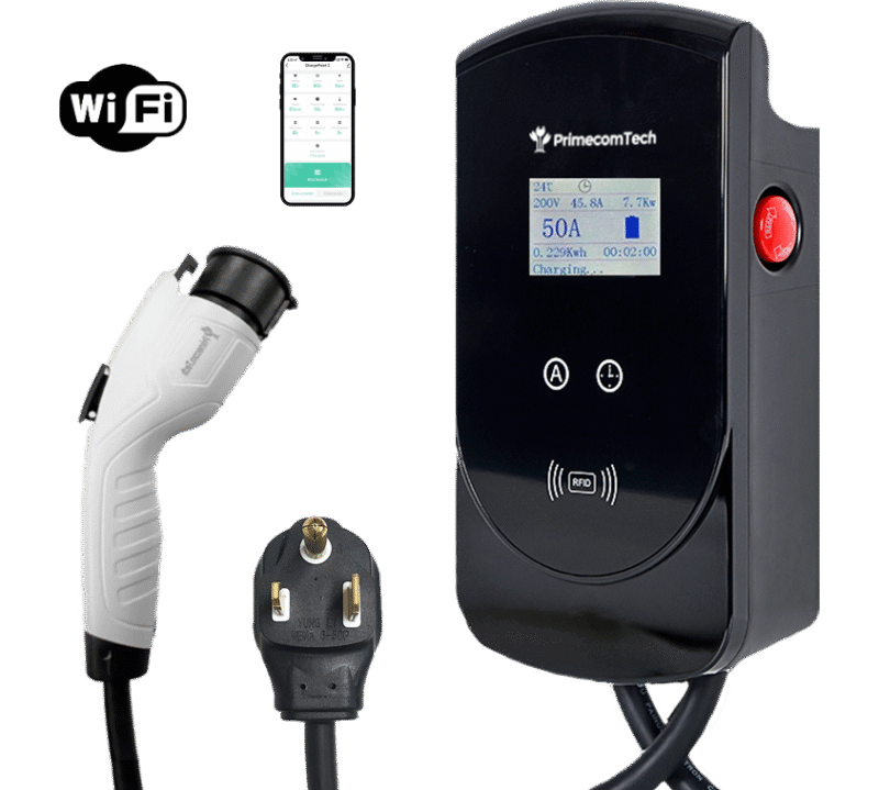 Primecom 50 Amp Level 2 Adjustable EV Charger Only In ElectoGb