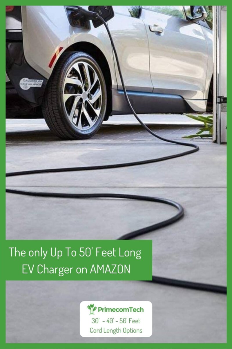 Primecom 32 Amp Level 2 Electric Vehicle (EV) Charger Amperage Adjustable Only In ElectoGb