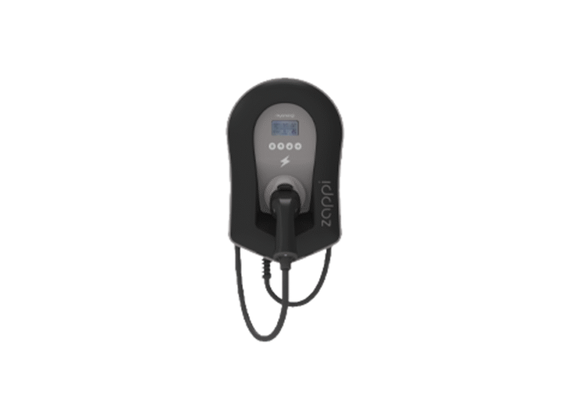 Zappi  Multiphase ev charger 7kw to 22kw tethered black Only In ElectoGb